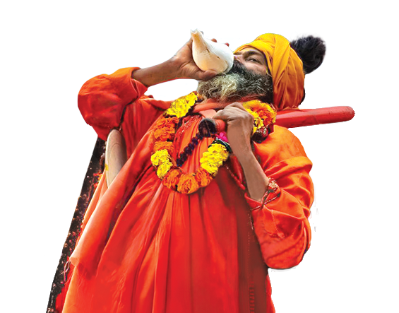 Sadhu with Shankh