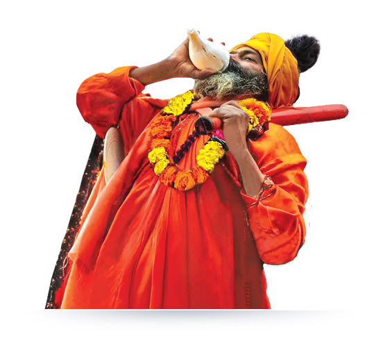 Sadhu with Shankh